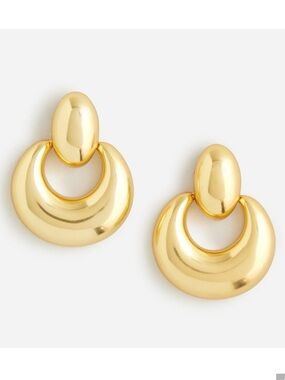 J. Crew Gold Door Knocker Drop Earrings